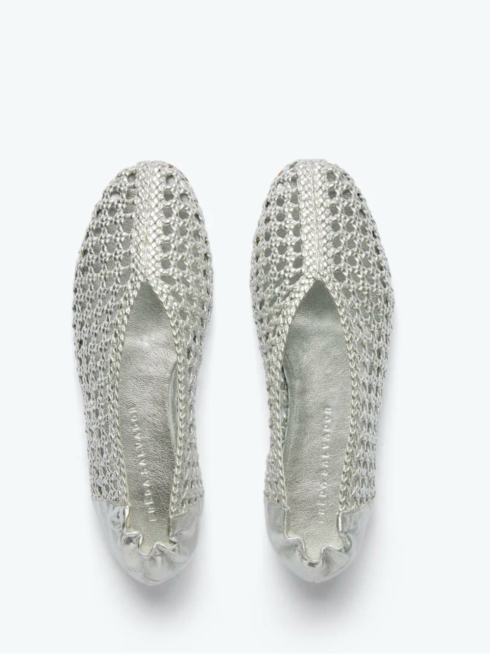Freda Salvador Riley Open Weave Ballet Flat — Silver - Picture 4 of 6